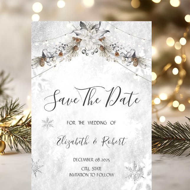 Reserva La Fecha Flor de Invierno Piñas Save The Date (Subido por el creador)