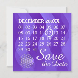 Reserva La Fecha Flor de vida - Calendario Personalizado - guardar