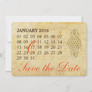 Reserva La Fecha Flor de vida - Calendario Personalizado - guardar 