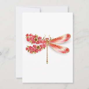 Reserva La Fecha Flor libélula con sakura de joyas