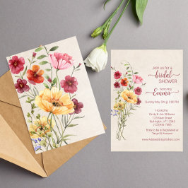Reserva La Fecha Flor silvestre Boho Bridal Shower