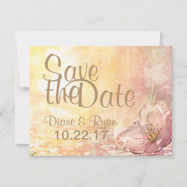 Reserva La Fecha Flor silvestre salva la fecha (Anverso)