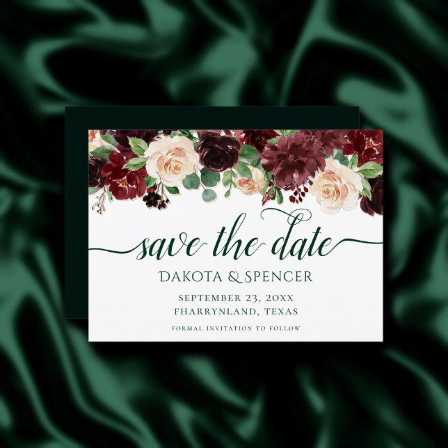 Reserva La Fecha Floraciones rusas | Terracota y Marsala Red Garlan (Subido por el creador)