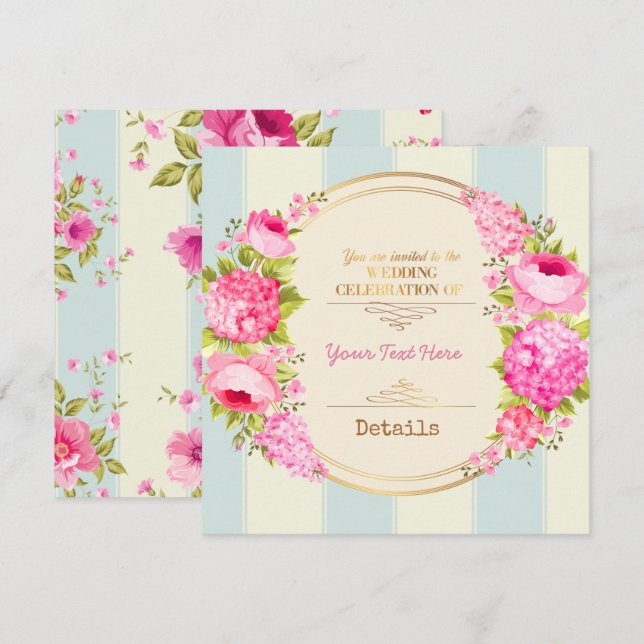Reserva La Fecha Floral (Anverso / Reverso)