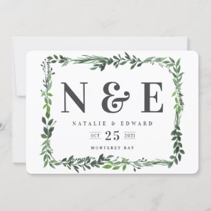 Reserva La Fecha floral acuarela floral salvar la fecha