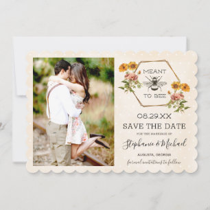 Reserva La Fecha Floral Bumble Bee Save the Date