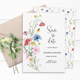 Reserva La Fecha Floral de Boda Wildflower
