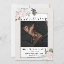 Reserva La Fecha Floral de Invierno | Boda de Foto Rústica