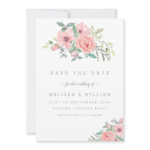 Floral Floral Boda rosa blanco