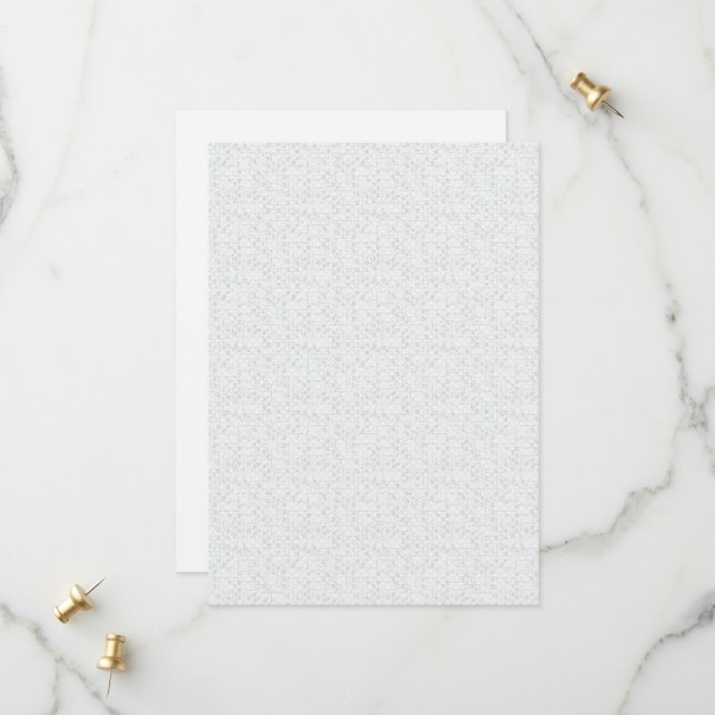 Reserva La Fecha Floral geométrica gris claro |Patrón de verano mod (Anverso/Reverso In Situ)