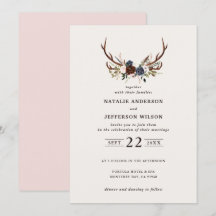 Floral rústica y antángulos boda marina rosa