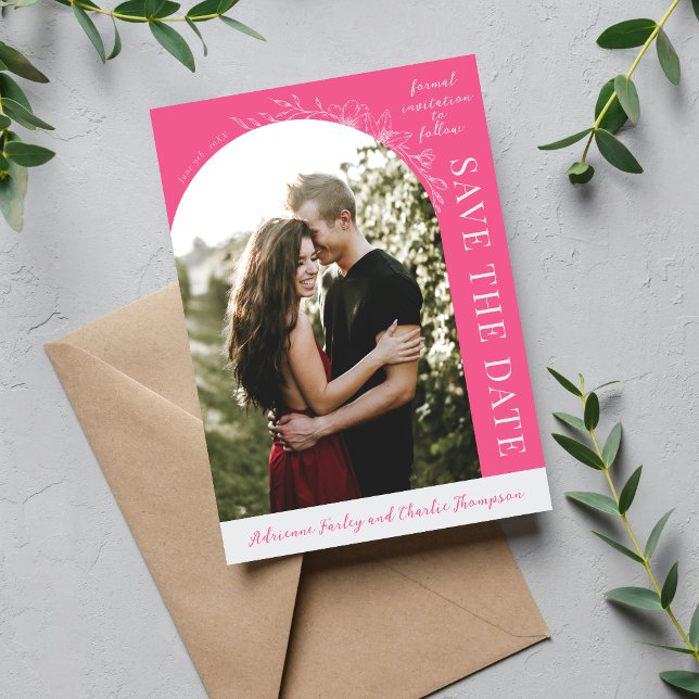 Reserva La Fecha Floral Simplicity 1 Clavel Save The Date (Subido por el creador)