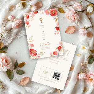 Reserva La Fecha Floral Spring Colorful Romantic Pastel Wedding