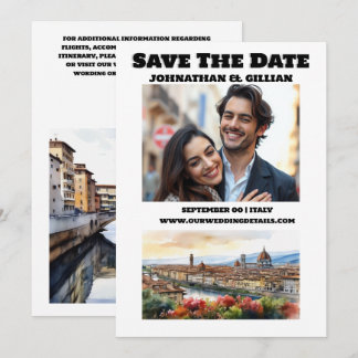 Reserva La Fecha Florencia boda parejas de destino foto Italia