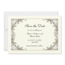 Flores de dibujo boda romántico de marfil