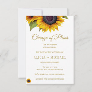 Reserva La Fecha Flores de sol rusticas FOTO boda cambio de planes