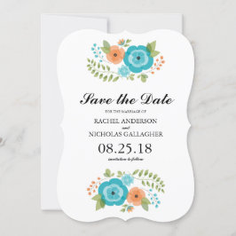 Reserva La Fecha Flores de verano de Sheer | Guardar la fecha