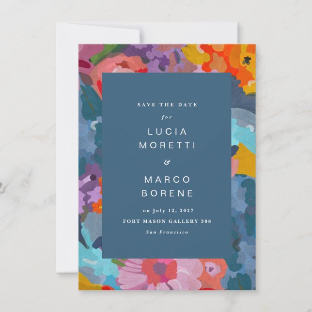 Reserva La Fecha Flores radiantes (Anverso)