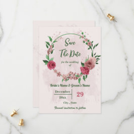 Reserva La Fecha flores rosas hojas verdes botánicas