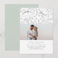 Flores silvestres dibujadas a mano Salven la foto