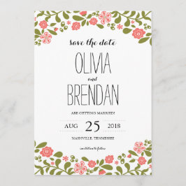 Reserva La Fecha Flores silvestres | Guardar la fecha