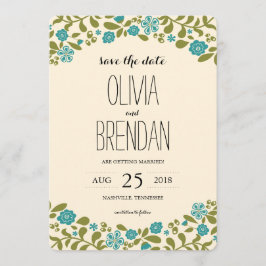 Reserva La Fecha Flores silvestres | Guardar la fecha