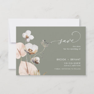 Reserva La Fecha Flores silvestres PixDezines Boho H2 Sage