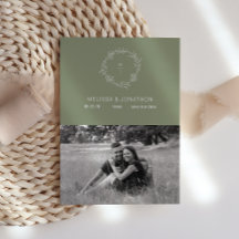 Flores Verde Salvia Novia Boho Save The Date