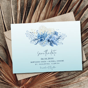 Reserva La Fecha Florida Beach Wedding Photo Save the Date