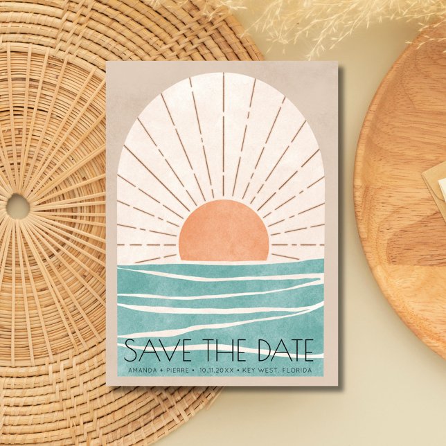 Reserva La Fecha Florida Beach Wedding Photo Save the Date (Florida Beach Wedding Photo Save the Date)