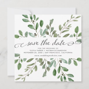 Reserva La Fecha Foliage minimalista   BODA