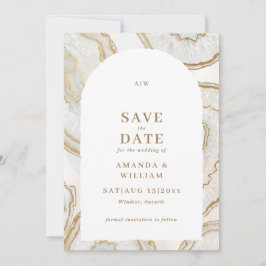 Reserva La Fecha Fondo de Agata Cuarzo Foto Boda