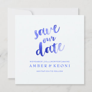 Reserva La Fecha Fondo PixDezines Electric Blue/Save Date/DIY