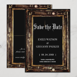 Reserva La Fecha Fondo vintage Grunge Patina Guardar la fecha