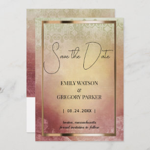 Reserva La Fecha Fondo vintage Grunge Patina Guardar la fecha