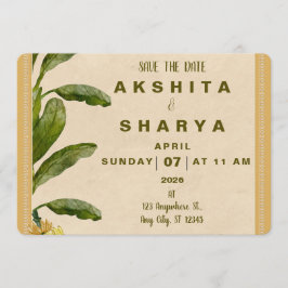 Reserva La Fecha Formal Traditional Wedding Save the Date 