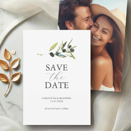 Reserva La Fecha Foto Boda De Olive Theme Save The Date