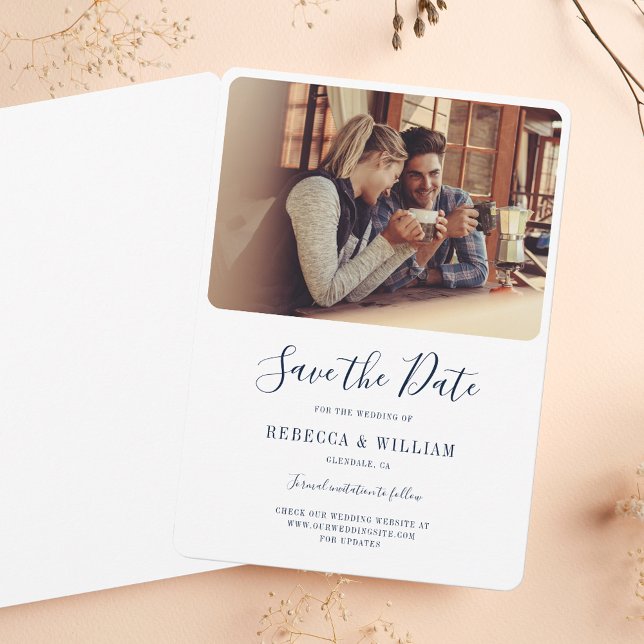 Reserva La Fecha Foto Boda Escrita A Mano Guardar La Fecha (Photo Handwritten Wedding Save The Date)