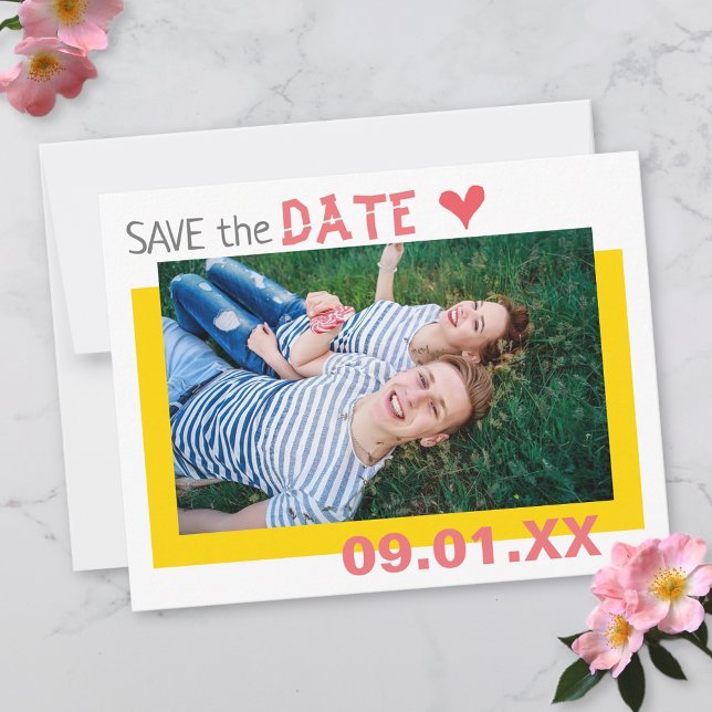 Reserva La Fecha Foto Boda moderna de mediados del siglo XX (Subido por el creador)
