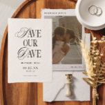Reserva La Fecha Foto Boda simple minimalista<br><div class="desc">Moderna y simple foto de un Boda salva las fechas</div>