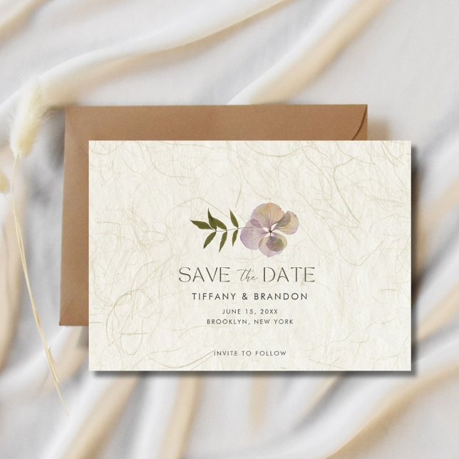 Reserva La Fecha Foto Botánica Boda Jardín Guardar La Fecha (Botanical Photo Garden Wedding Save The Date)