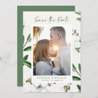 Foto botánica de las flores blancas antiguas