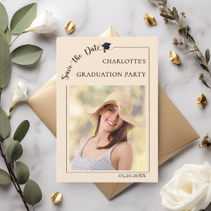 Reserva La Fecha Foto champagne Fiesta de graduación Save the Date