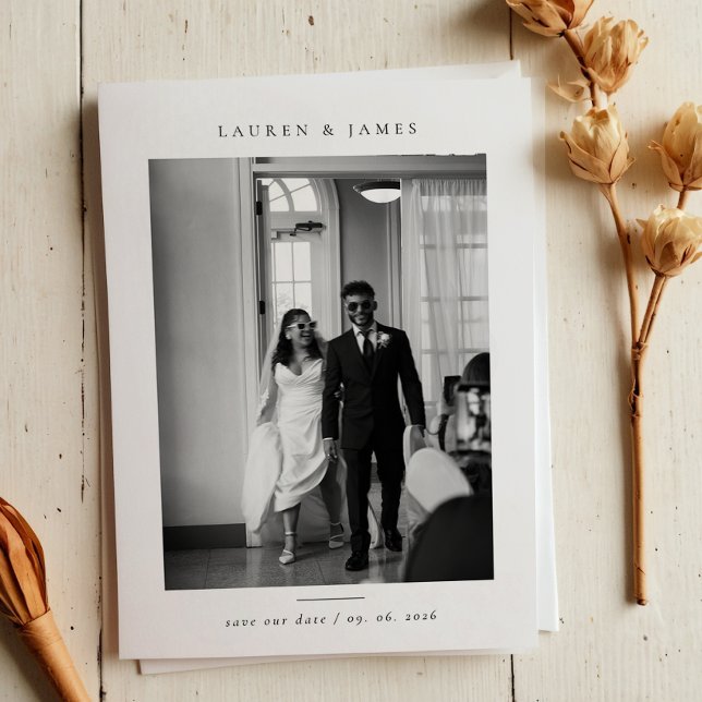 Reserva La Fecha Foto clásica de Boda formal Guardar la fecha (Subido por el creador)