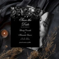 Foto clásica de Boda negro gótico