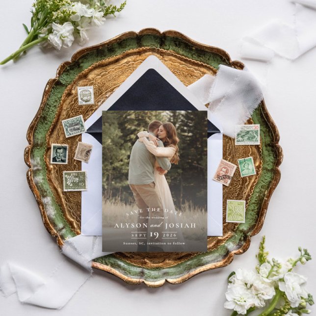 Reserva La Fecha Foto clásica elegante de la boda (Subido por el creador)