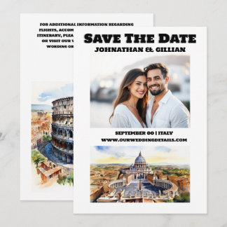 Reserva La Fecha Foto de atracciones acuáticas del boda de Roma