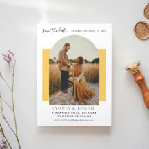 Foto de Boda amarillo de arco moderno