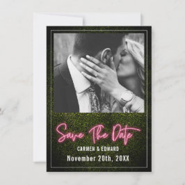 Reserva La Fecha Foto de boda con caja de neón