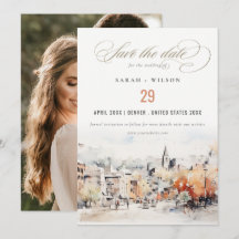 Foto de boda con paisaje de Greenville Carolina de